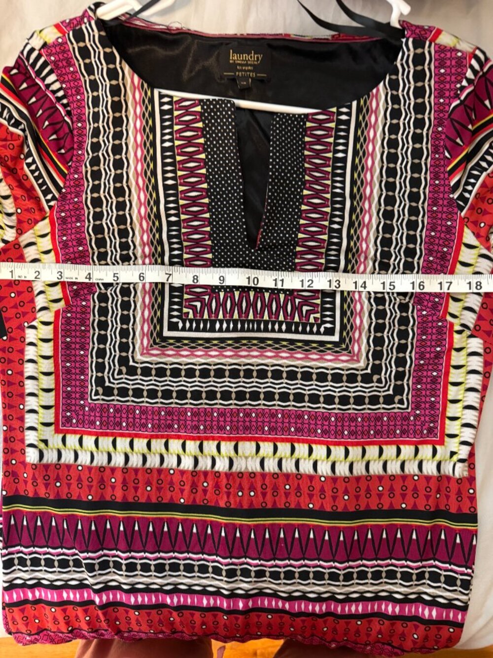 Laundry by Shelli Segal Petites Border Print Jersey Shift Dress | MP - Picture 3 of 4